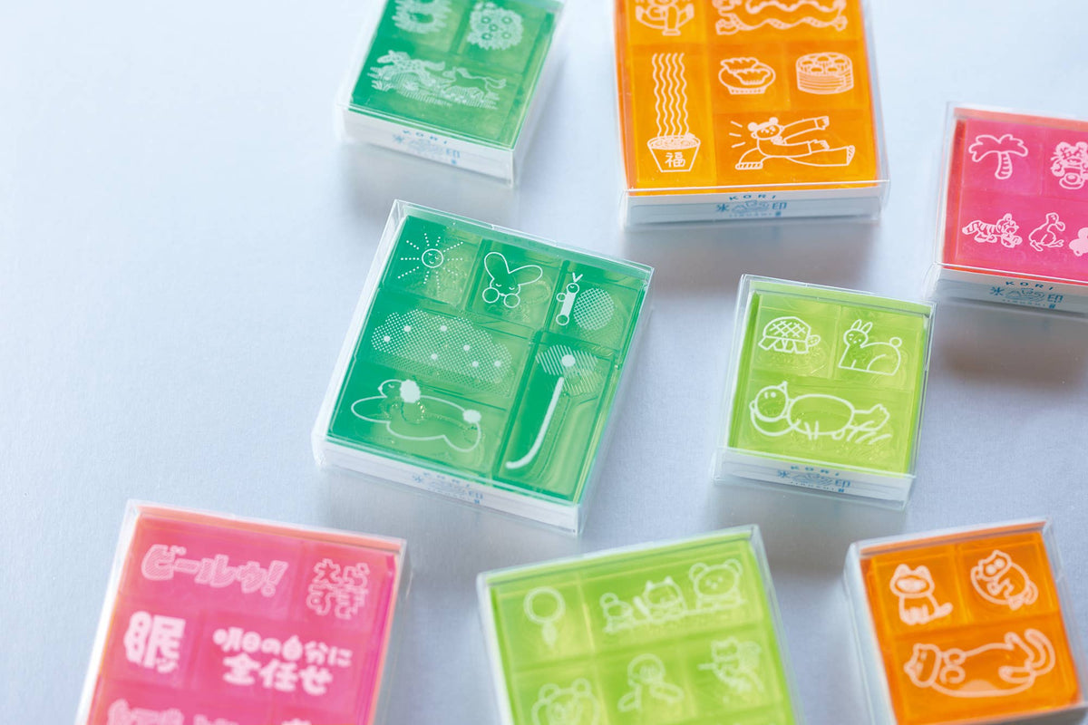 KORI JIRUSHI Color Acrylic Stamp — 3pcs Set