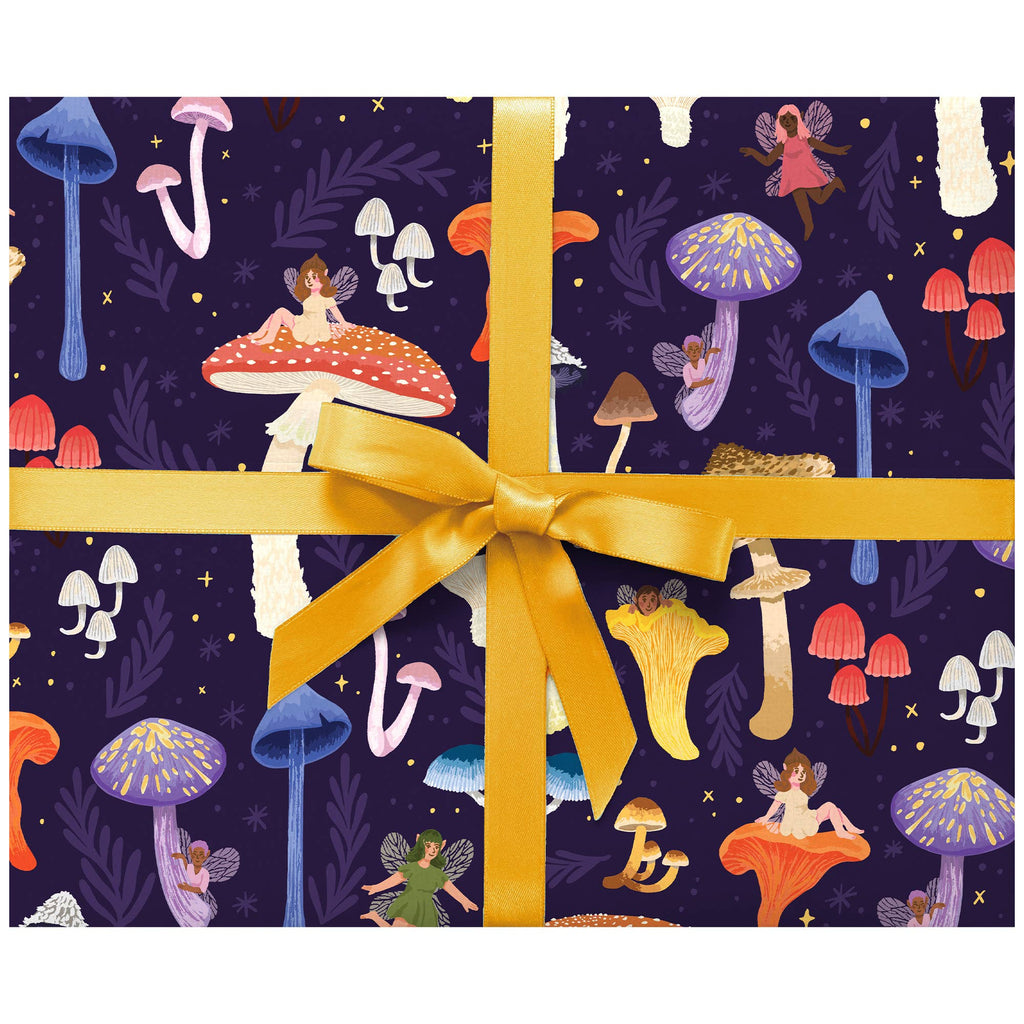 Fairies in a Mushroom Forest Gift Wrap