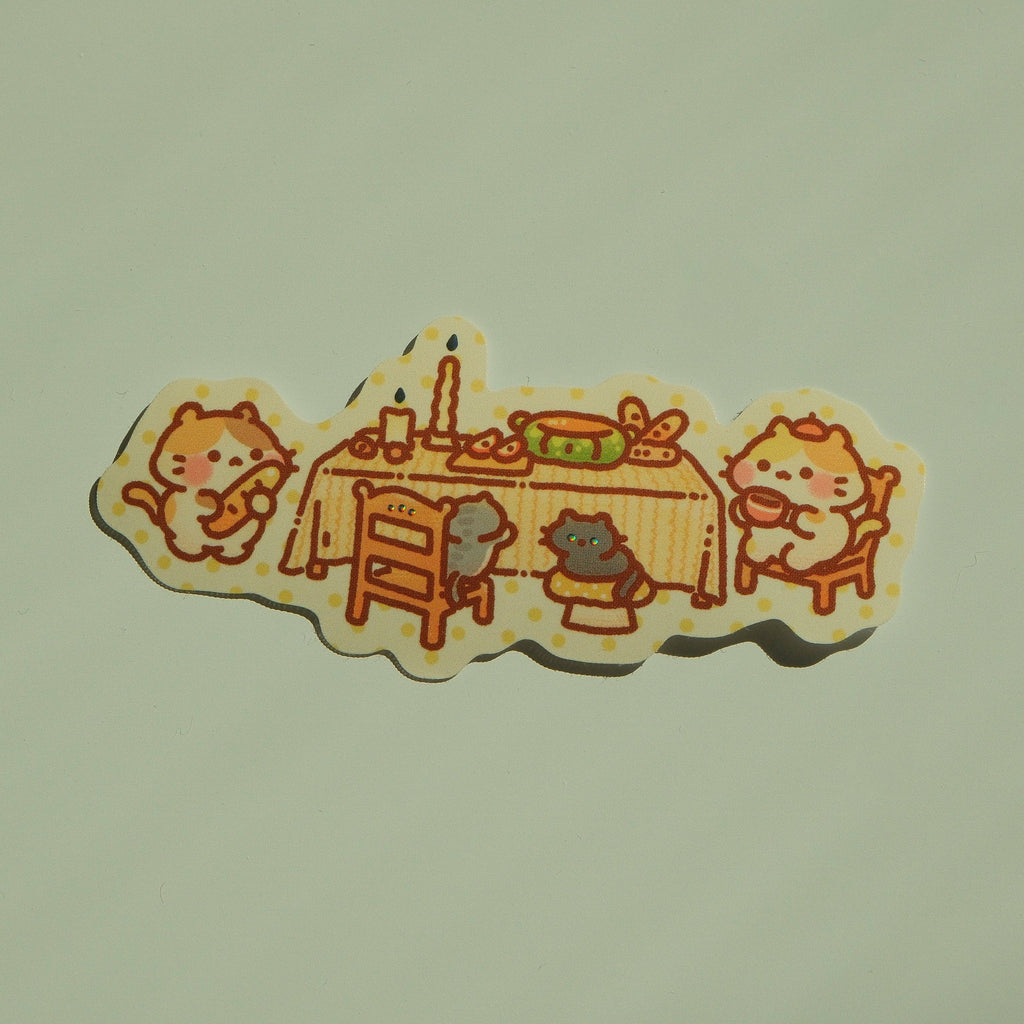Mocha & Maple - Bunnie Island Dinner Table Series Foil Sticker