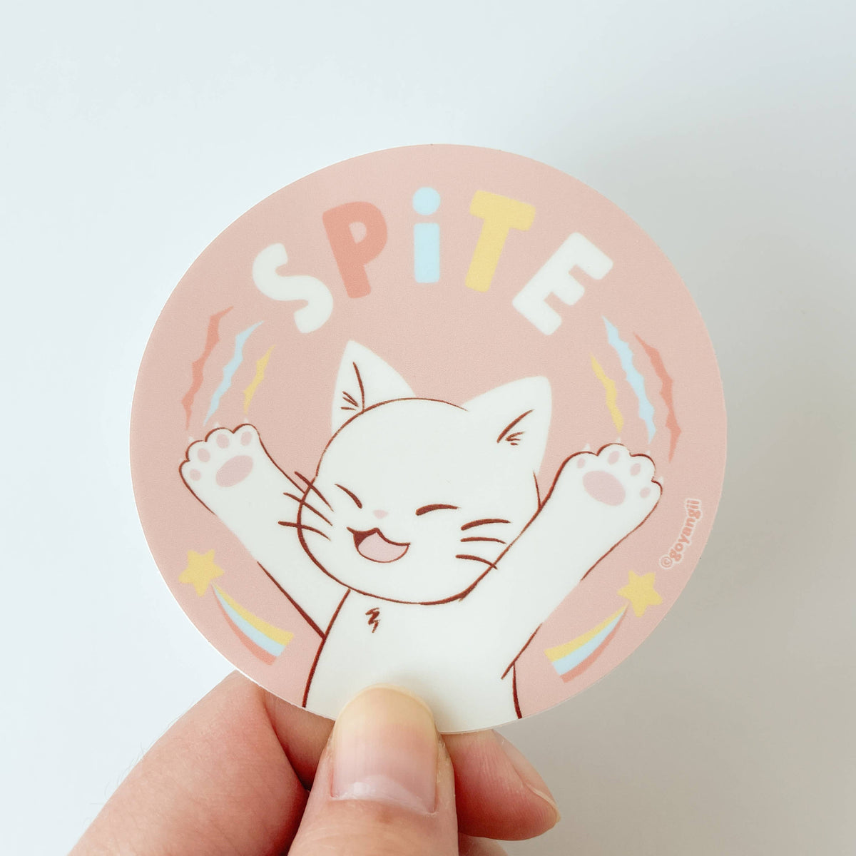 Spite Cat Waterproof Vinyl Sticker