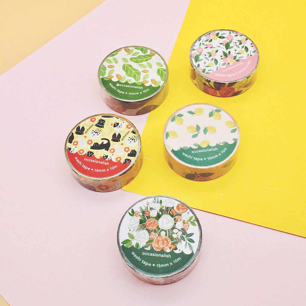 Feline Friends - Washi Tape - 15mm