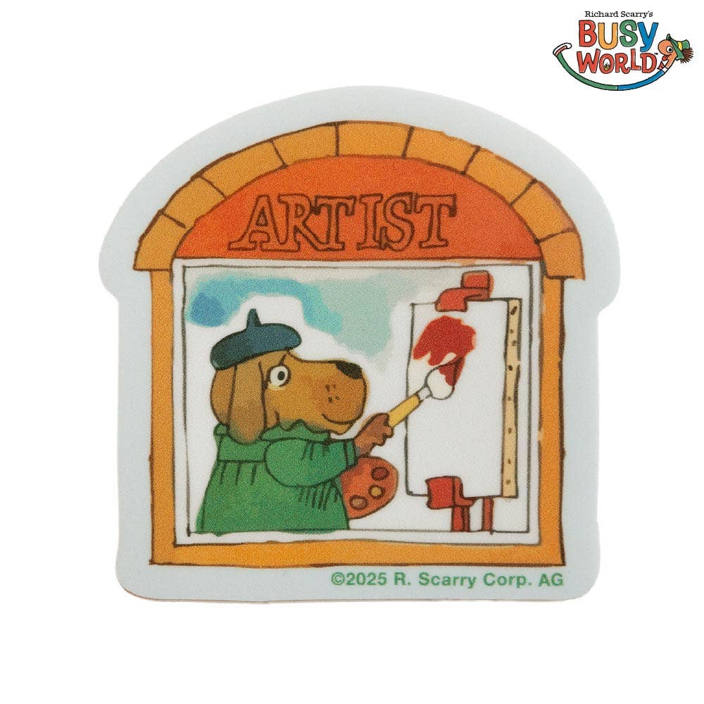 3P4 x Richard Scarry® - Art Shop Sticker
