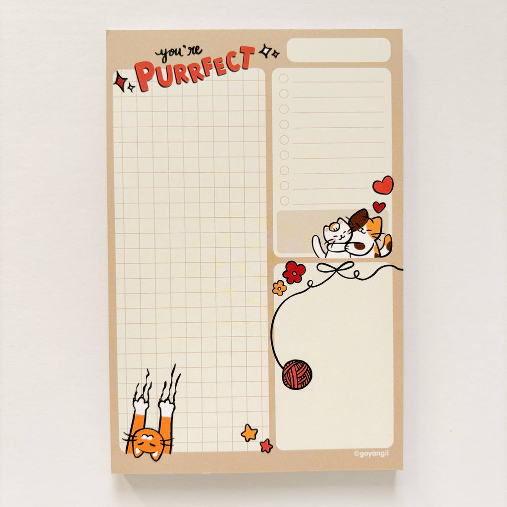Purrfect Cats Notepad - Memopad