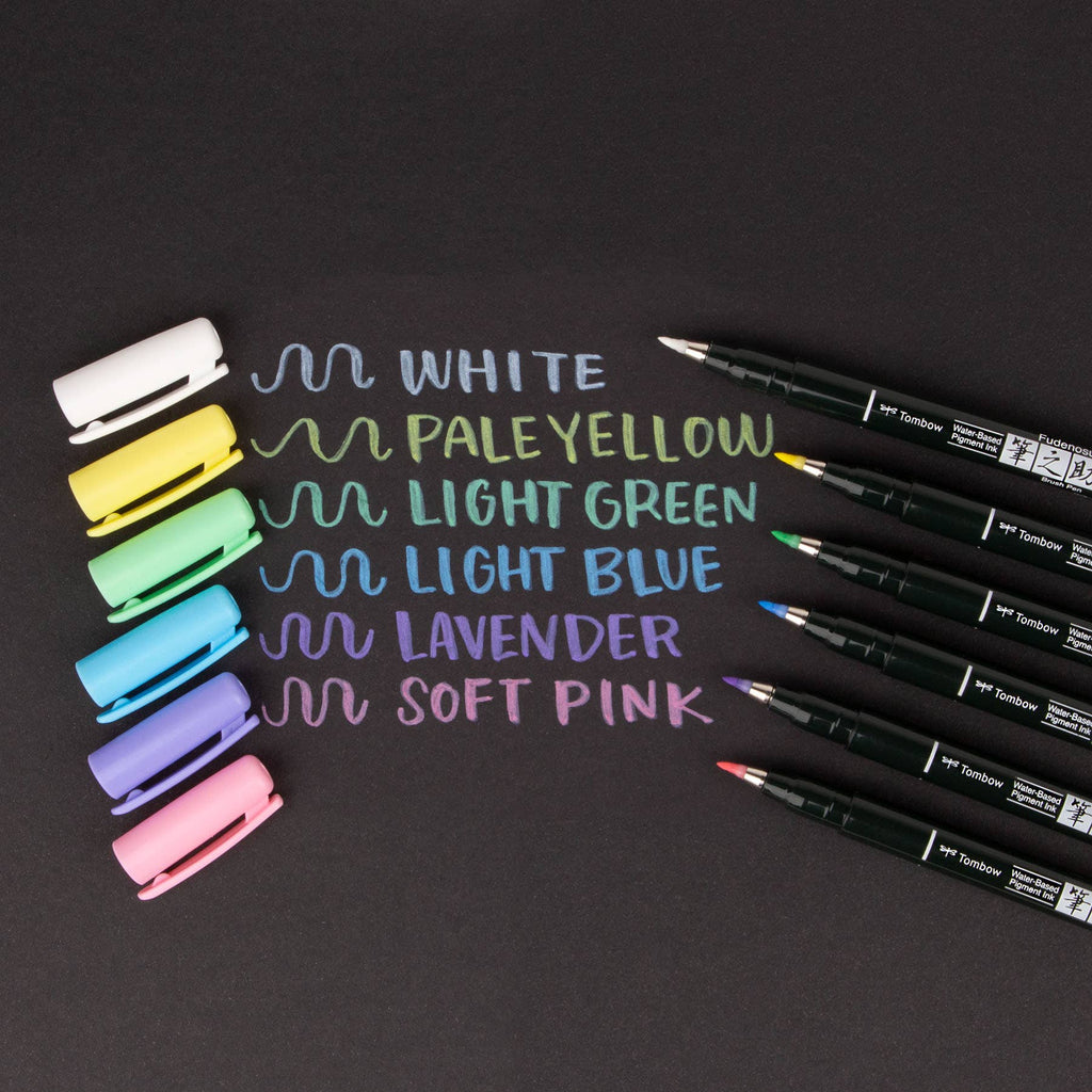 Fudenosuke Pastel Brush Pen - Open Stock