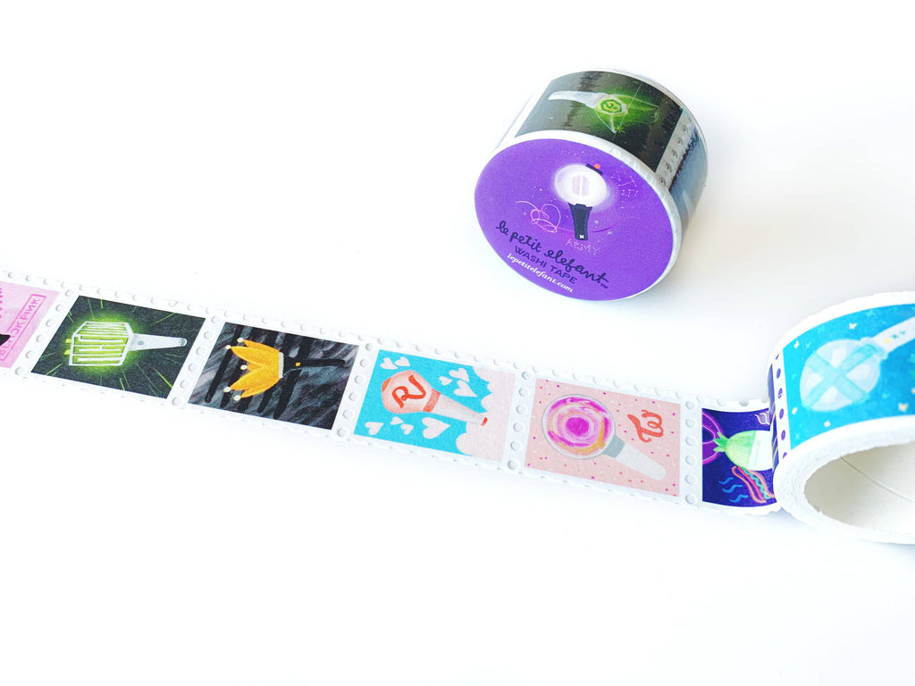 K-Pop Lightstick Stamp Washi Tape