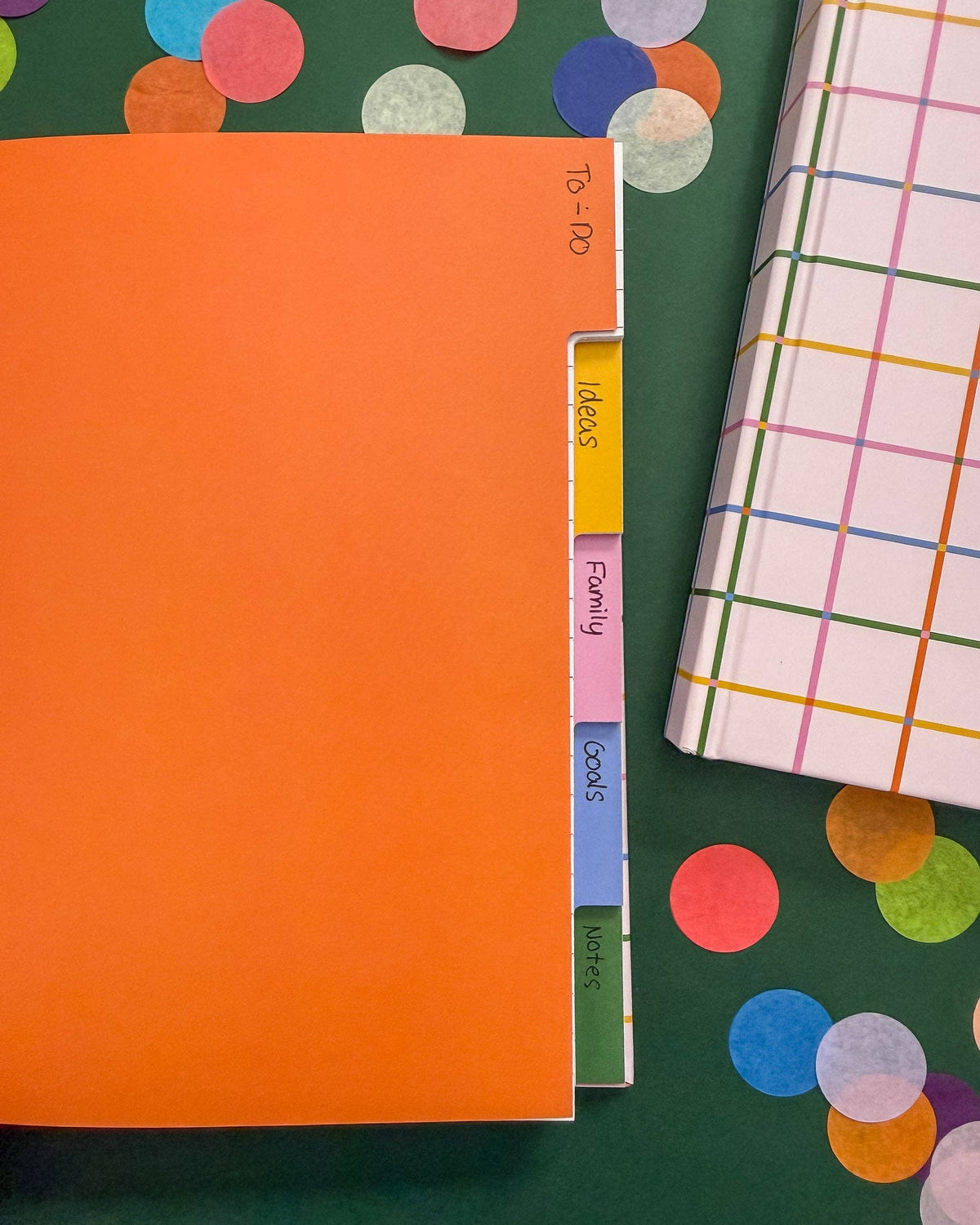 Colorful Tabbed Notebook