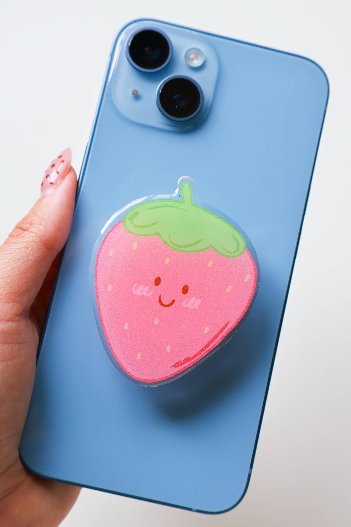 Berry The Strawberry Acrylic Phone Grip