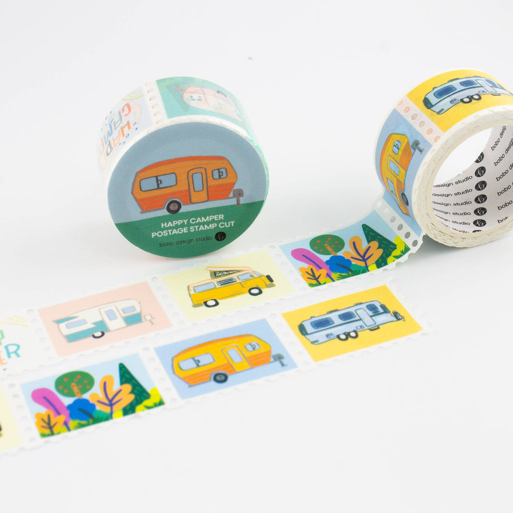 Happy Camper - Postage Stamp Washi Tape