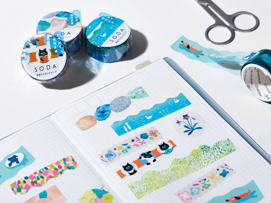 SODA Transparent Masking Tape - Glitter