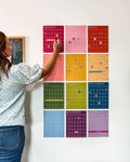 Single-Use Small Rainbow Wall Calendar | 8.5 x 11 inches | Undated