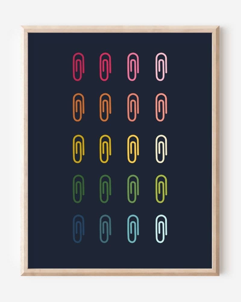 Beautifully Ordinary: Paper Clips Art Print