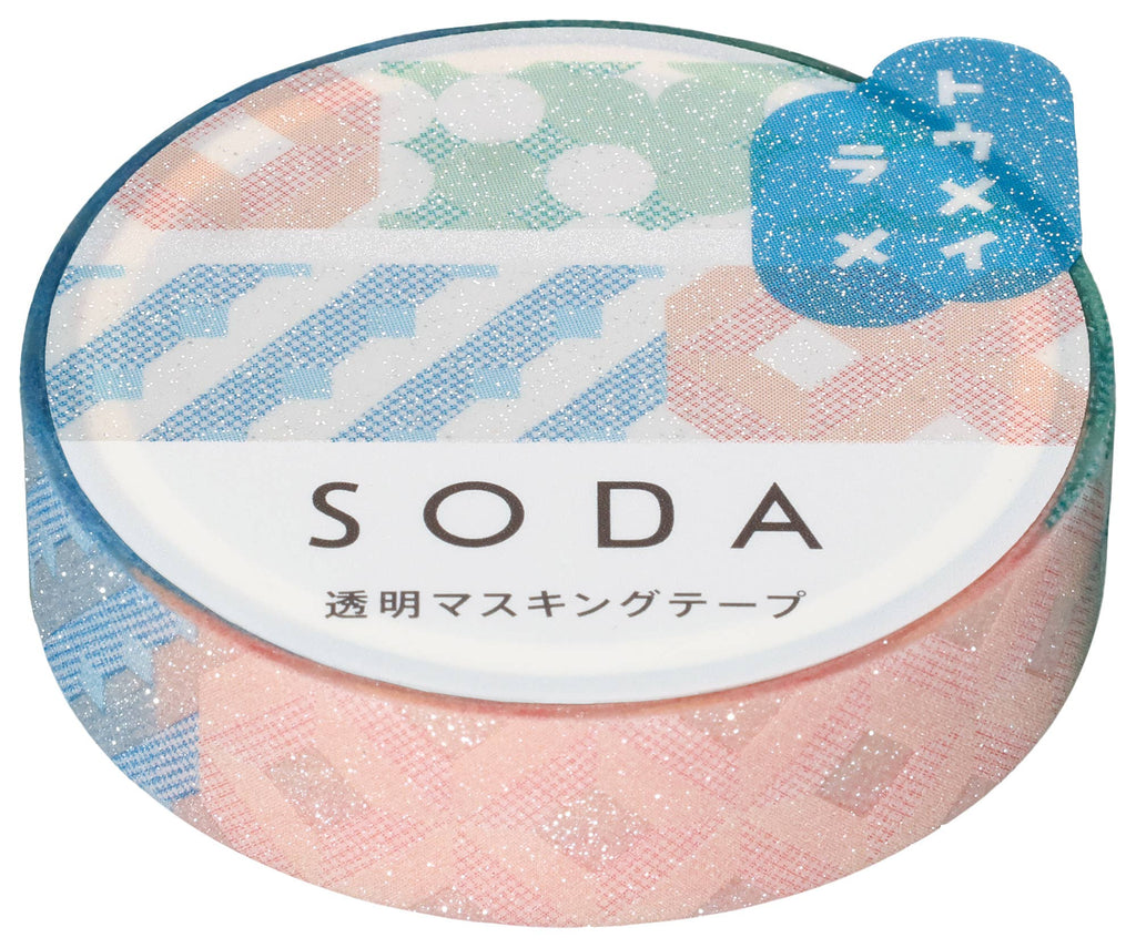 SODA Transparent Masking Tape - Glitter