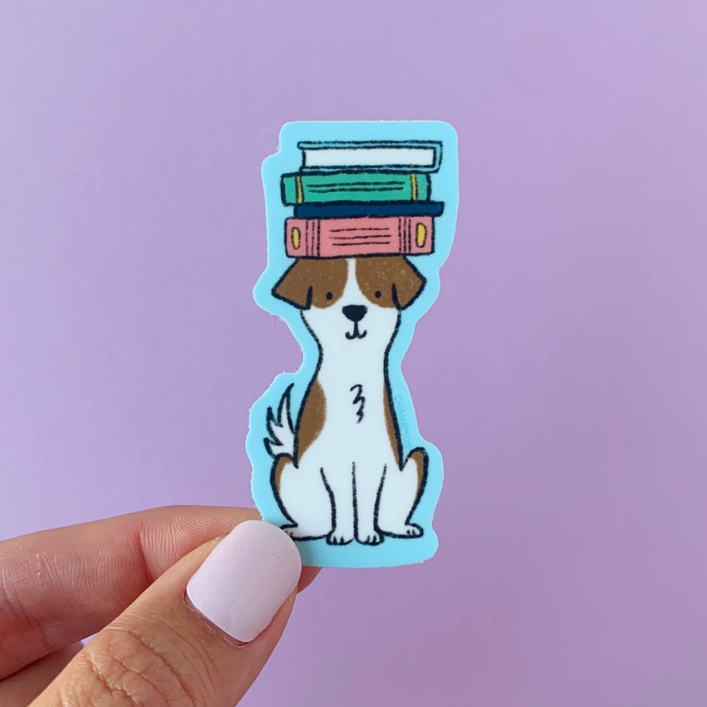 Dog Books Sticker