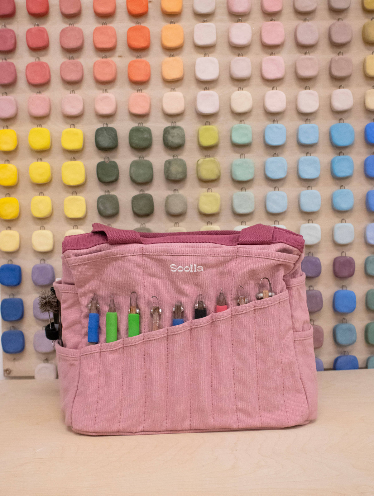 Soolla Studio Artist Bag, Desert Rose, Knitting Project Bag
