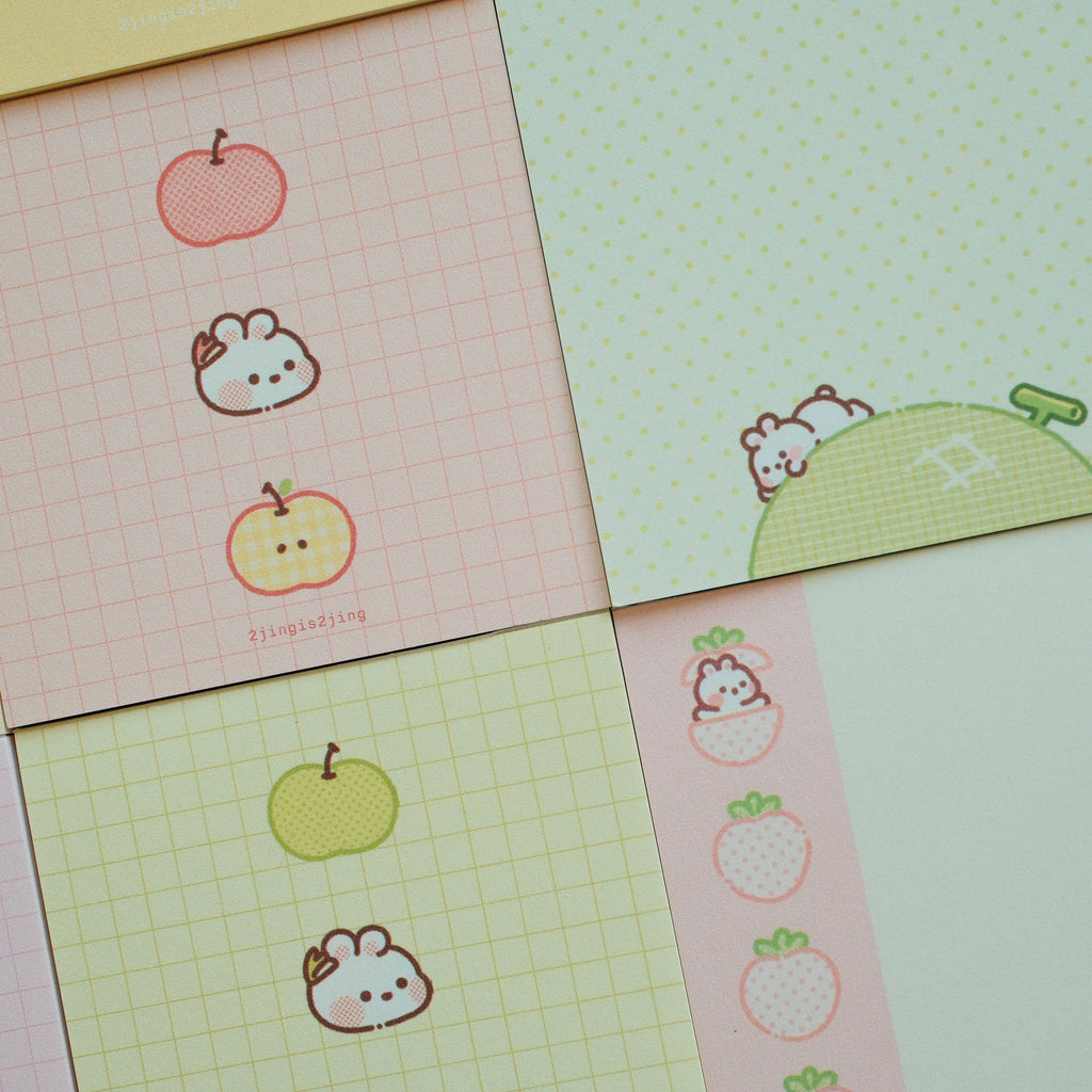 Fruity Bunnie Mini Memo