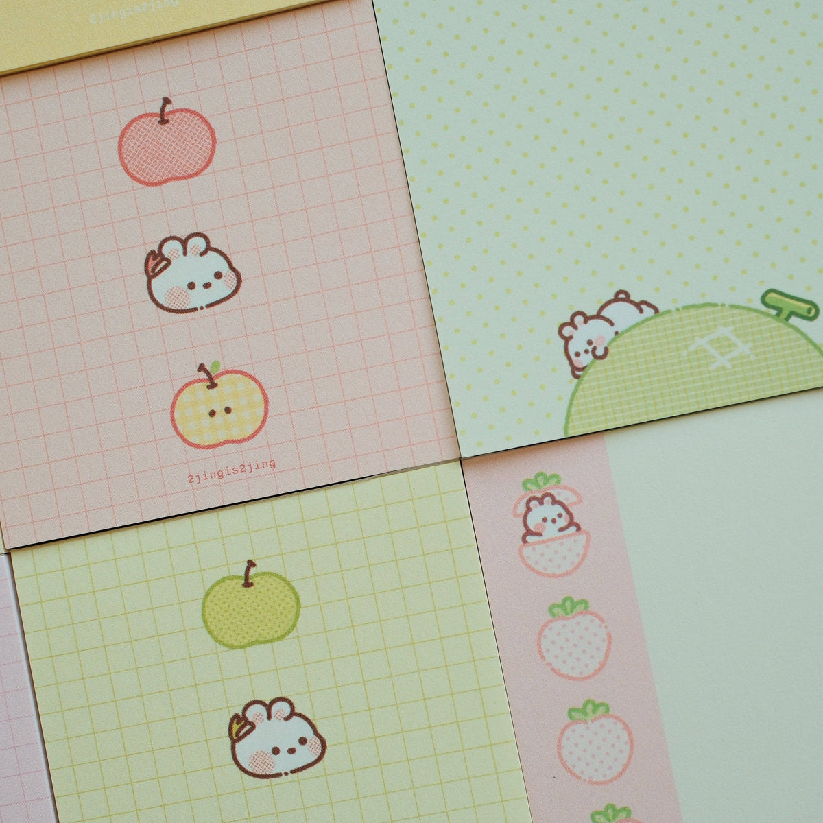 Fruity Bunnie Mini Memo