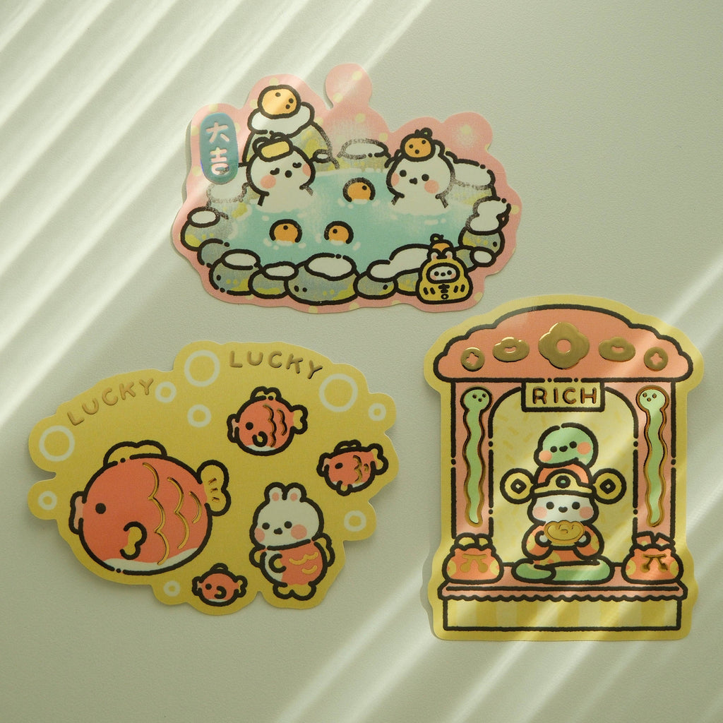 Bunnies Die-Cut Stickers (LNY Collection)