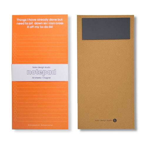ADHD To-Do List- Long Notepad with Magnet