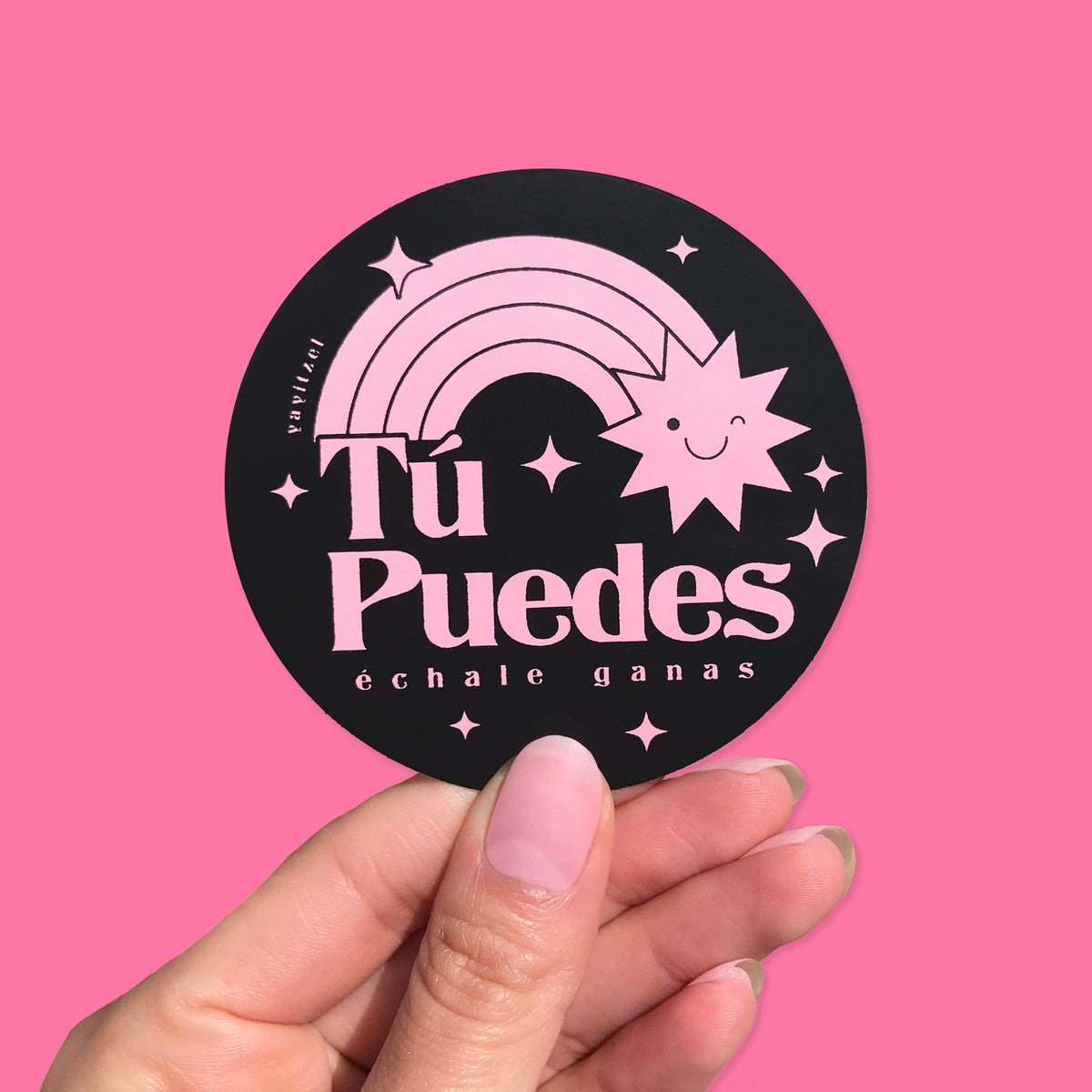 Tu Puedes (Pink) Sticker