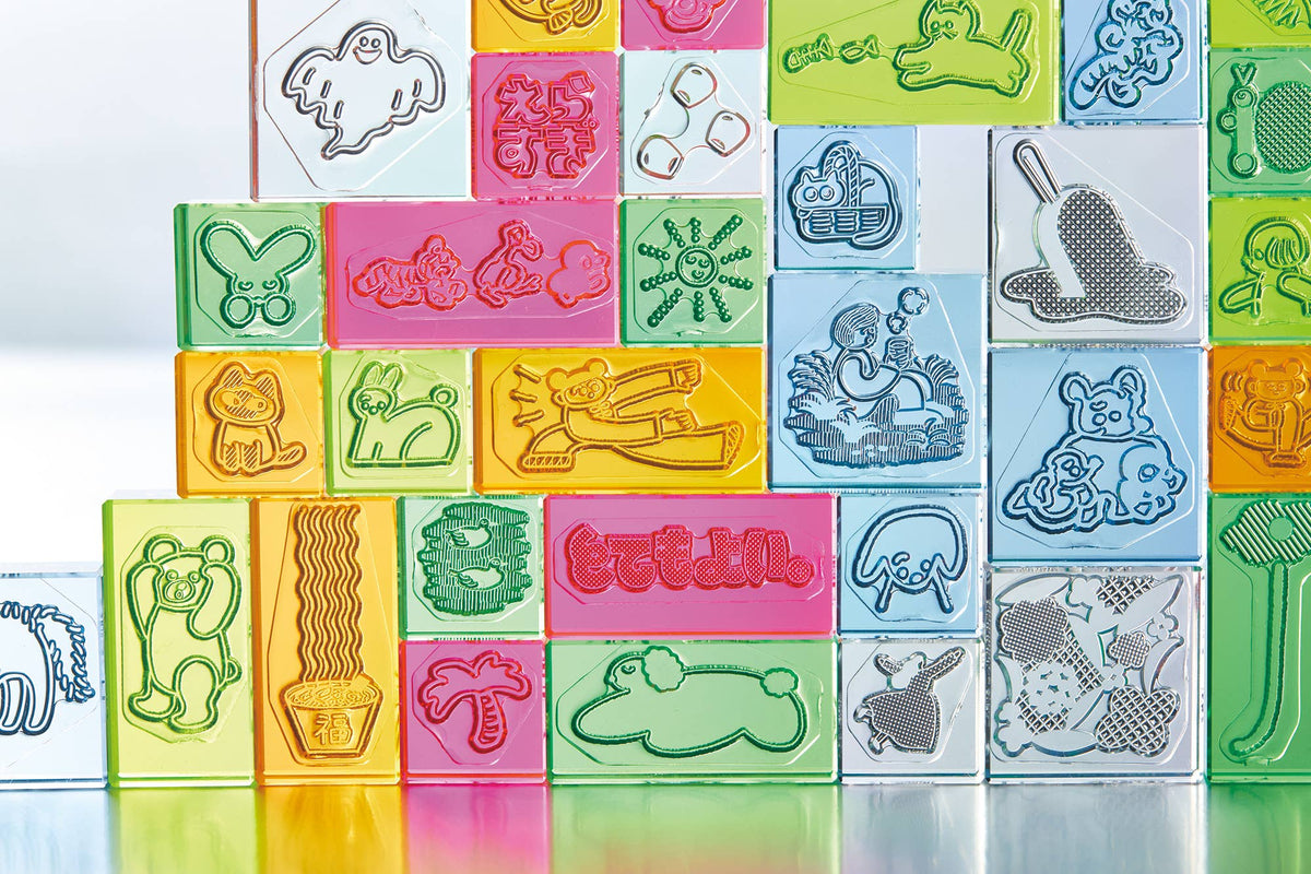 KORI JIRUSHI Color Acrylic Stamp — 3pcs Set