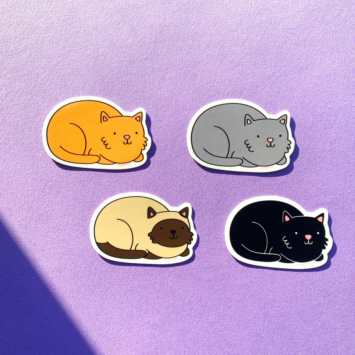 Black Cat Loaf Sticker