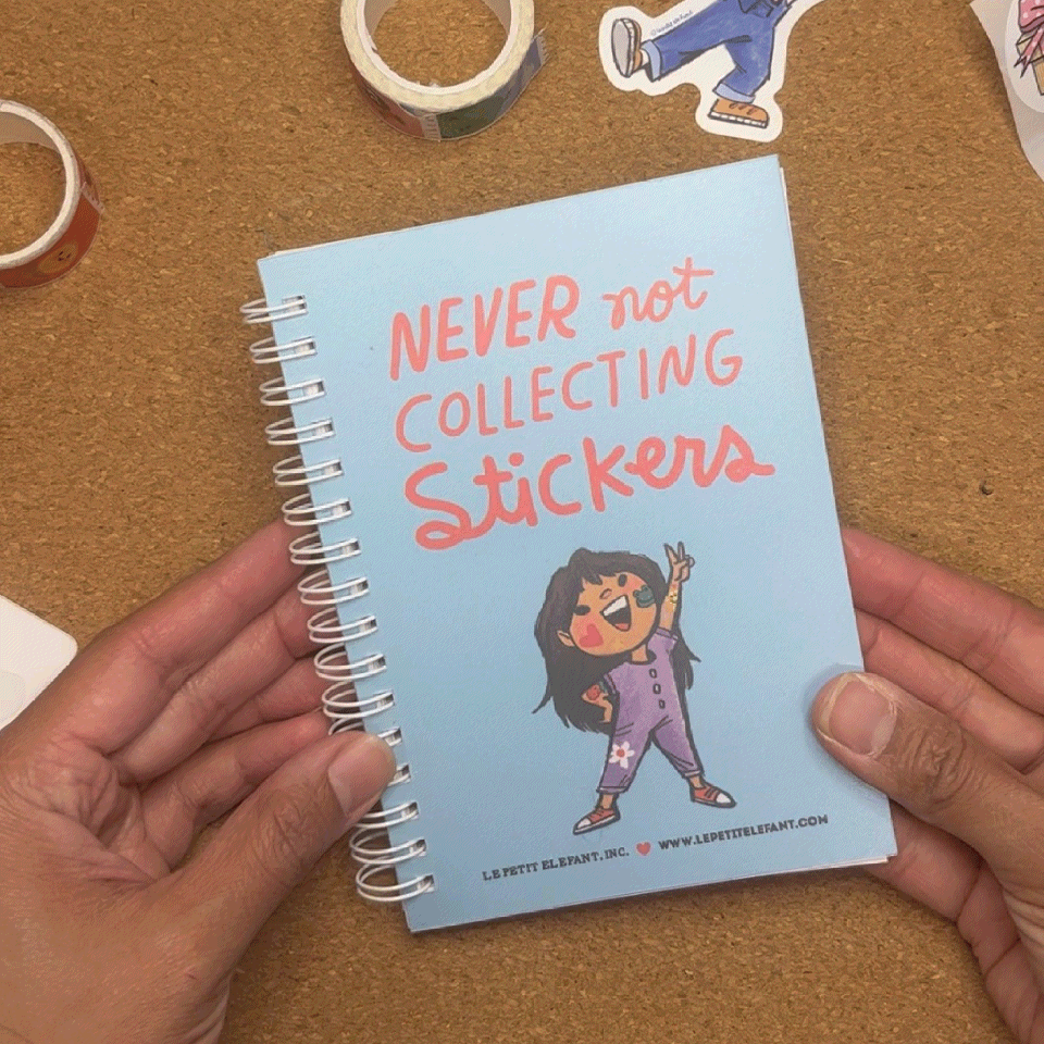 Never Not Collecting Stickers Reusable Sticker Book - Small