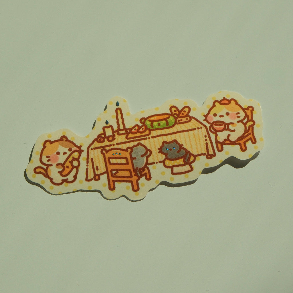 Mocha & Maple - Bunnie Island Dinner Table Series Foil Sticker