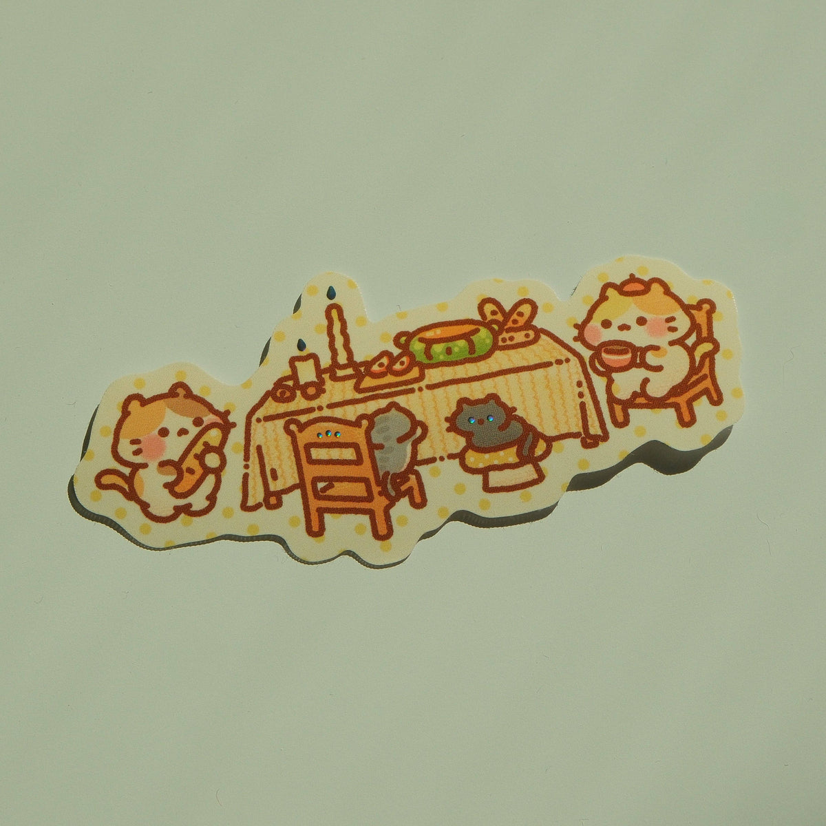 Mocha & Maple - Bunnie Island Dinner Table Series Foil Sticker