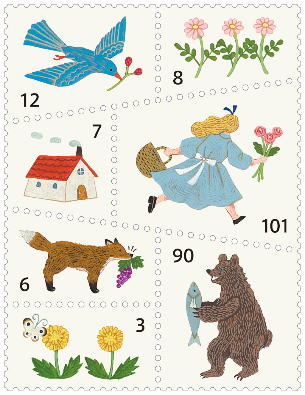 KITTA Portable Washi Decorative Tape -Stamp style-