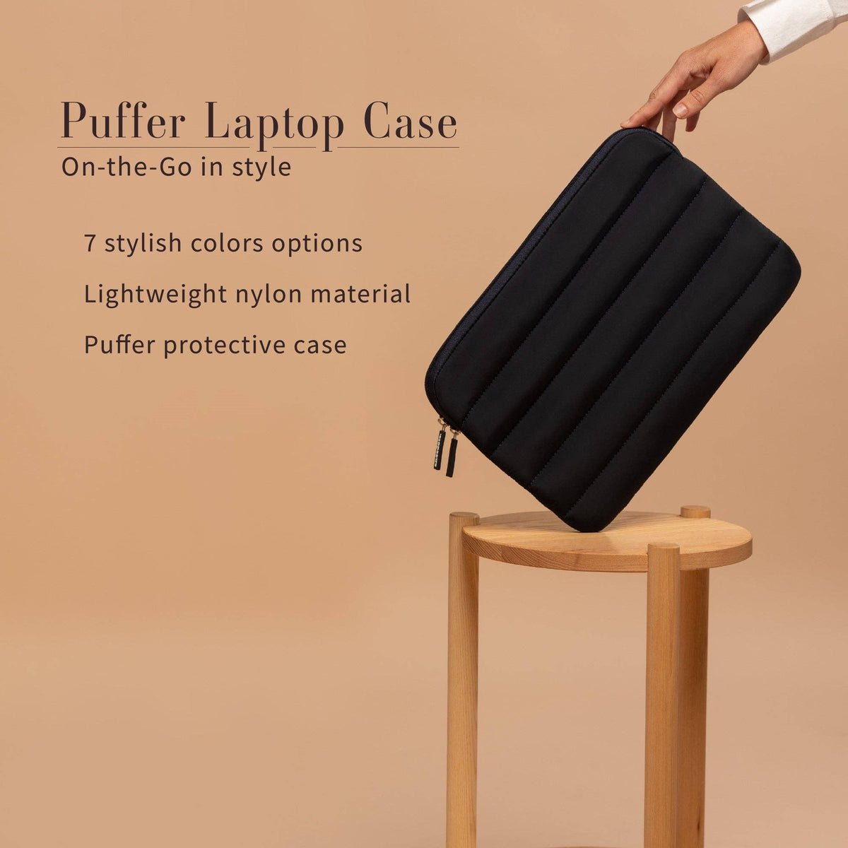 Puffer Laptop Sleeve - 2 sizes  - 6 colors 