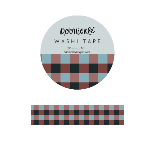 Moody Plaid - Washi Tape - 20mm