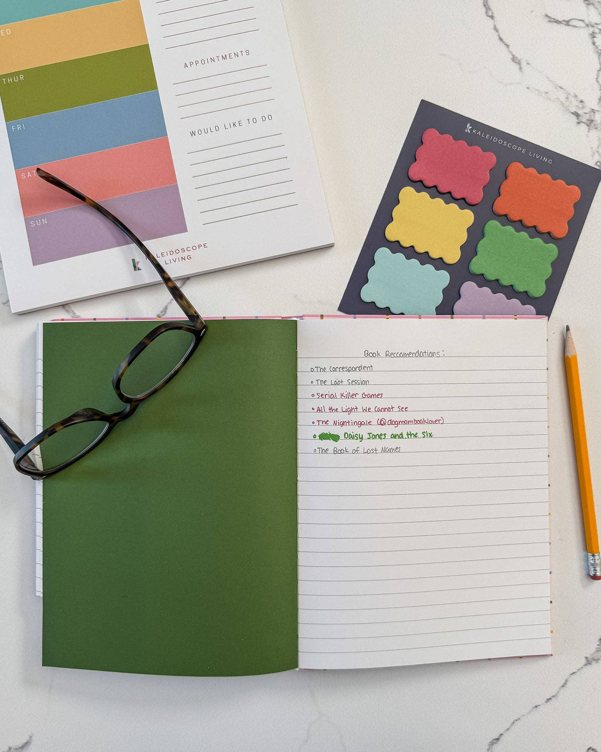 Colorful Tabbed Notebook