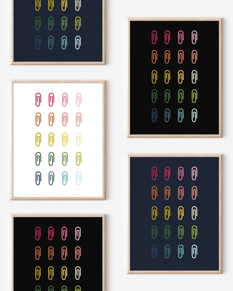 Beautifully Ordinary: Paper Clips Art Print