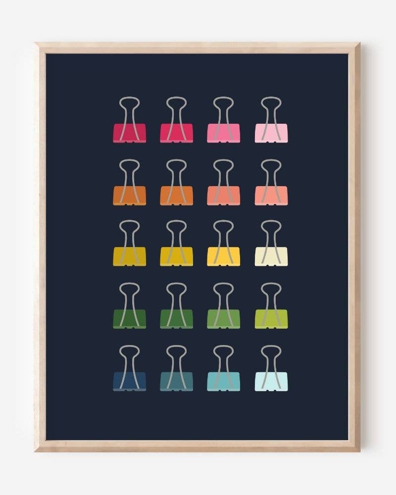 Beautifully Ordinary: Binder Clips Art Print