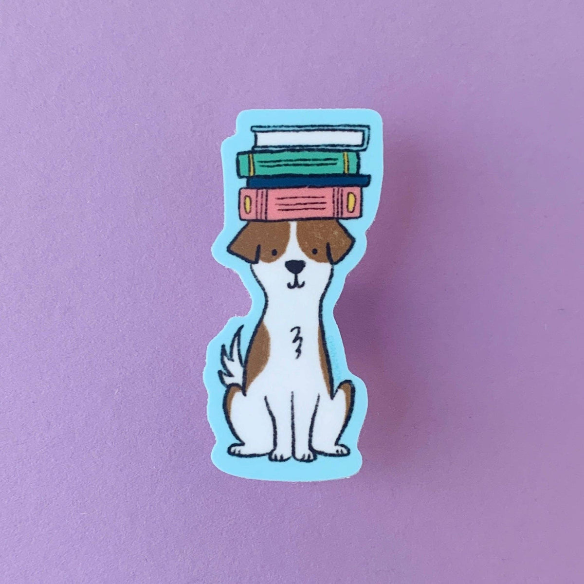 Dog Books Sticker