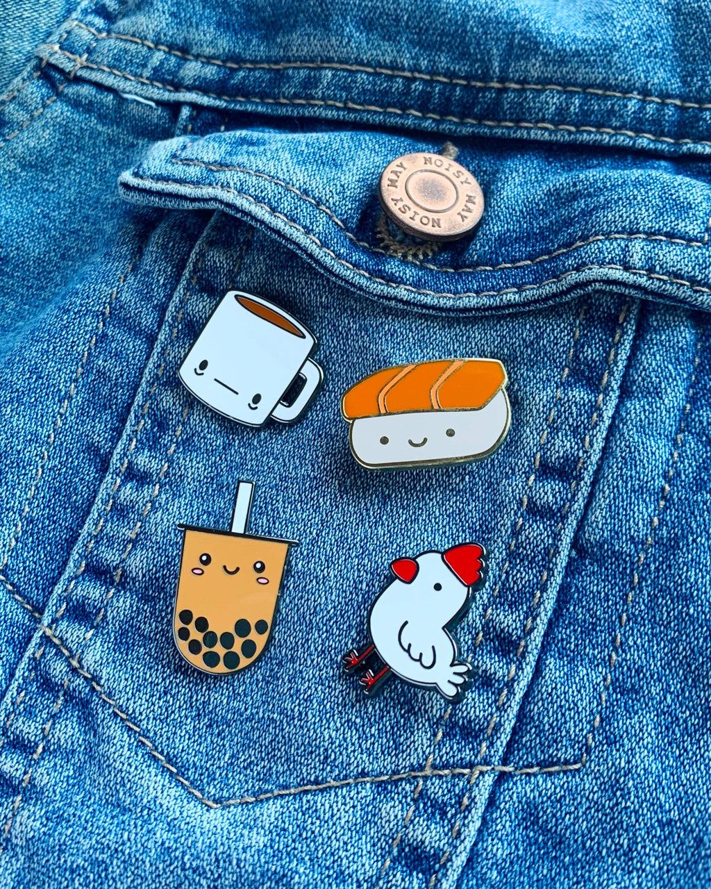 Tired Coffee Mug Enamel Pin