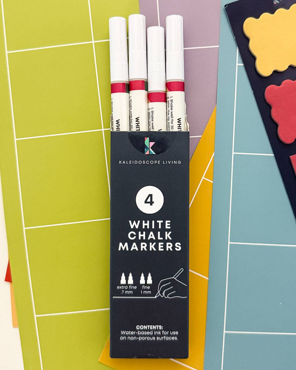 Fine Tip White Liquid Chalk Markers (Set of 4)