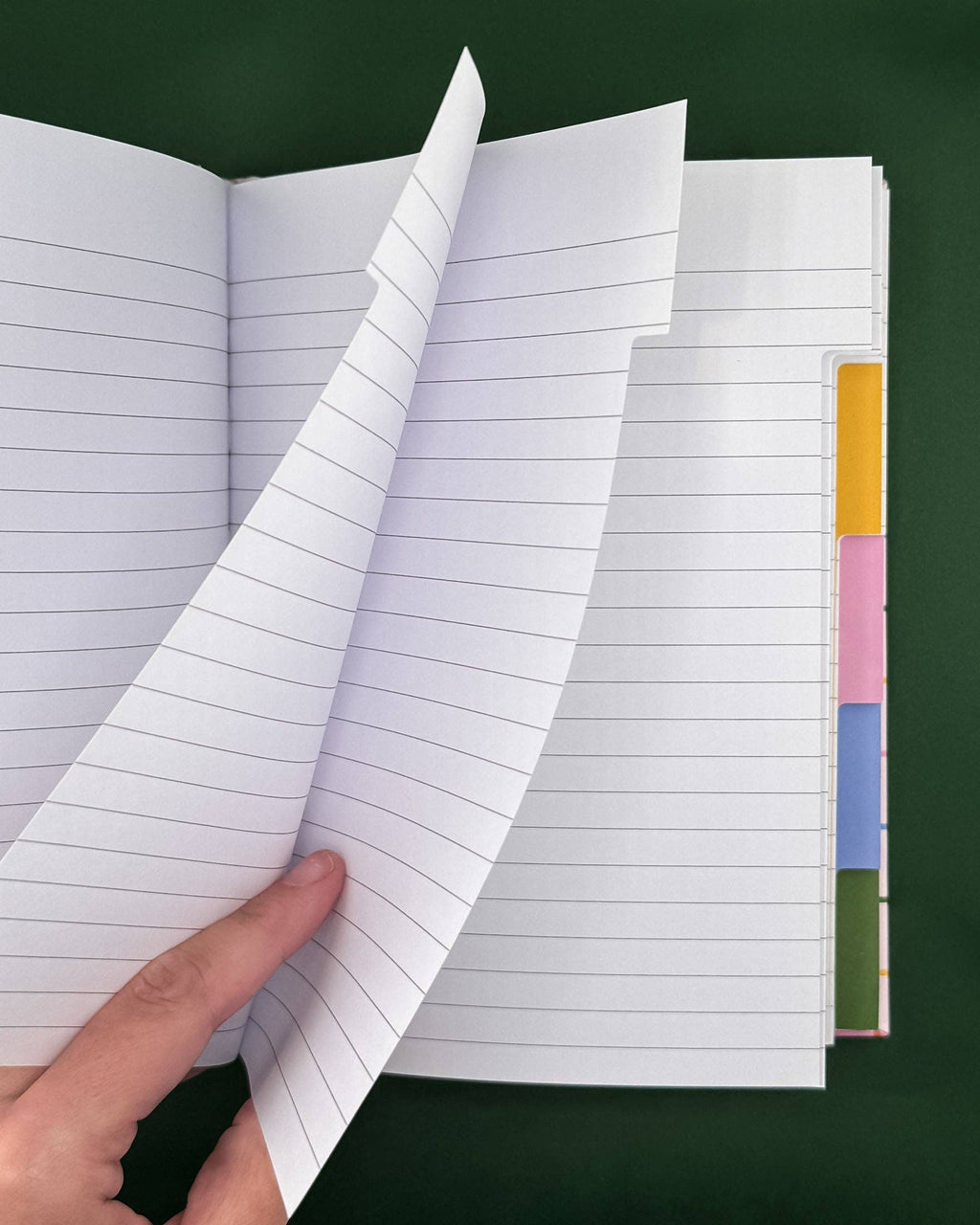 Colorful Tabbed Notebook