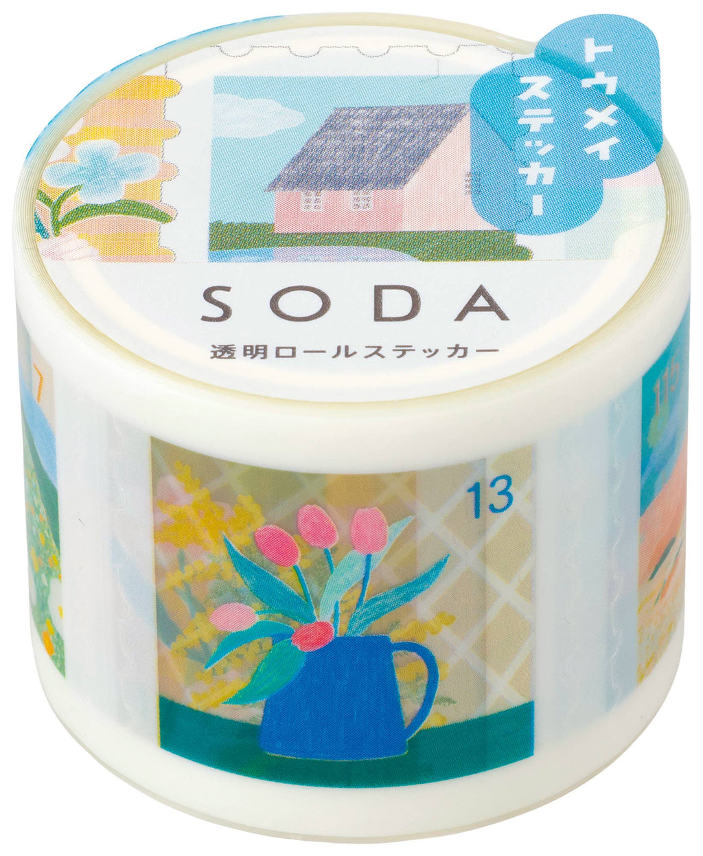 SODA transparent Masking Tape Sticker type