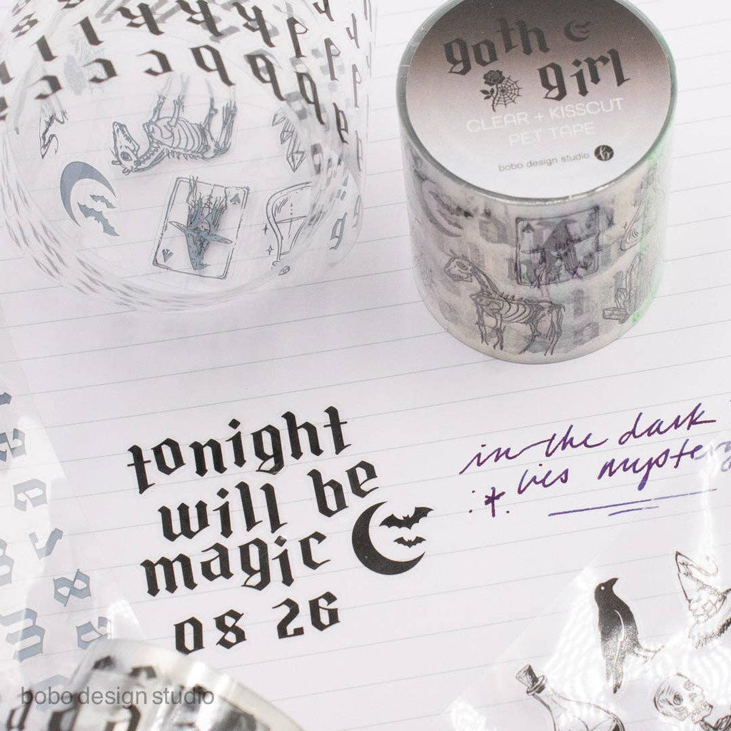 Goth Girl Letter PET Tape