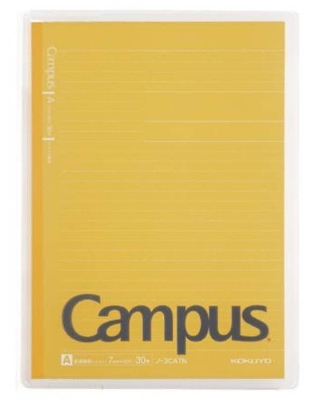 KOKUYO CAMPUS COVER NOTEBOOK WITH PRINT STORAGE POCKET