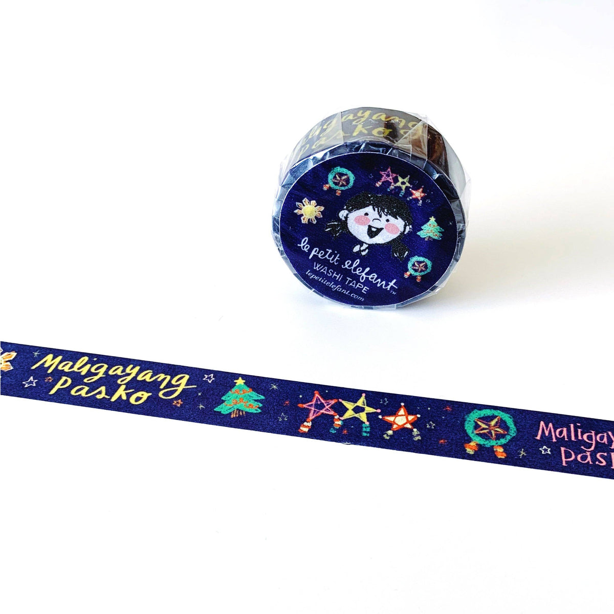 Maligayang Pasko Blue Filipino Washi Tape