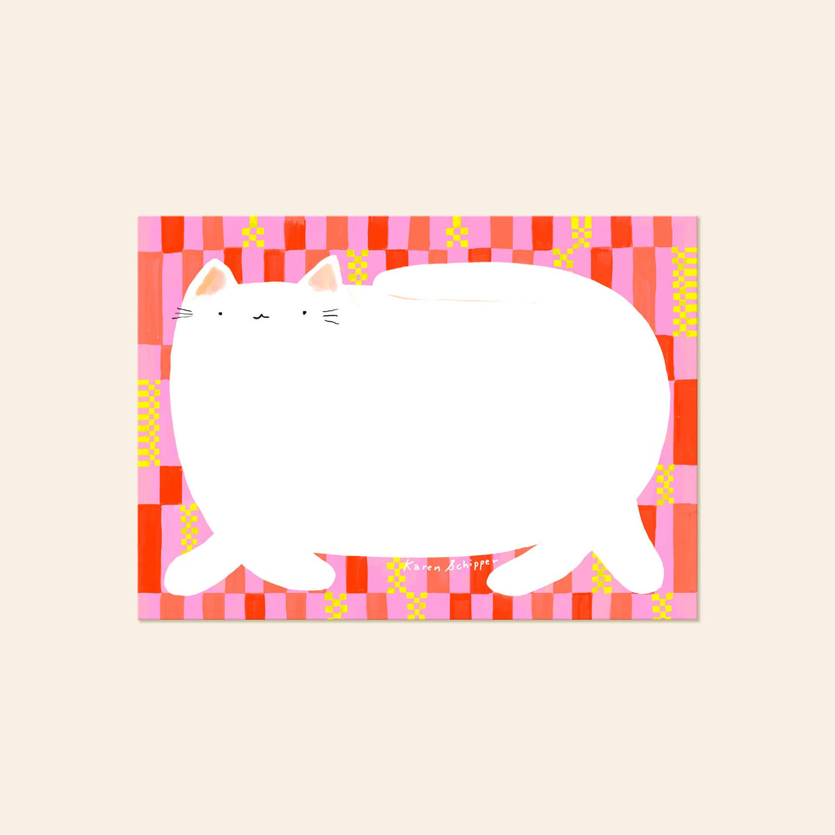 Chester Cat Notepad – Cute Cat Desk Notepad