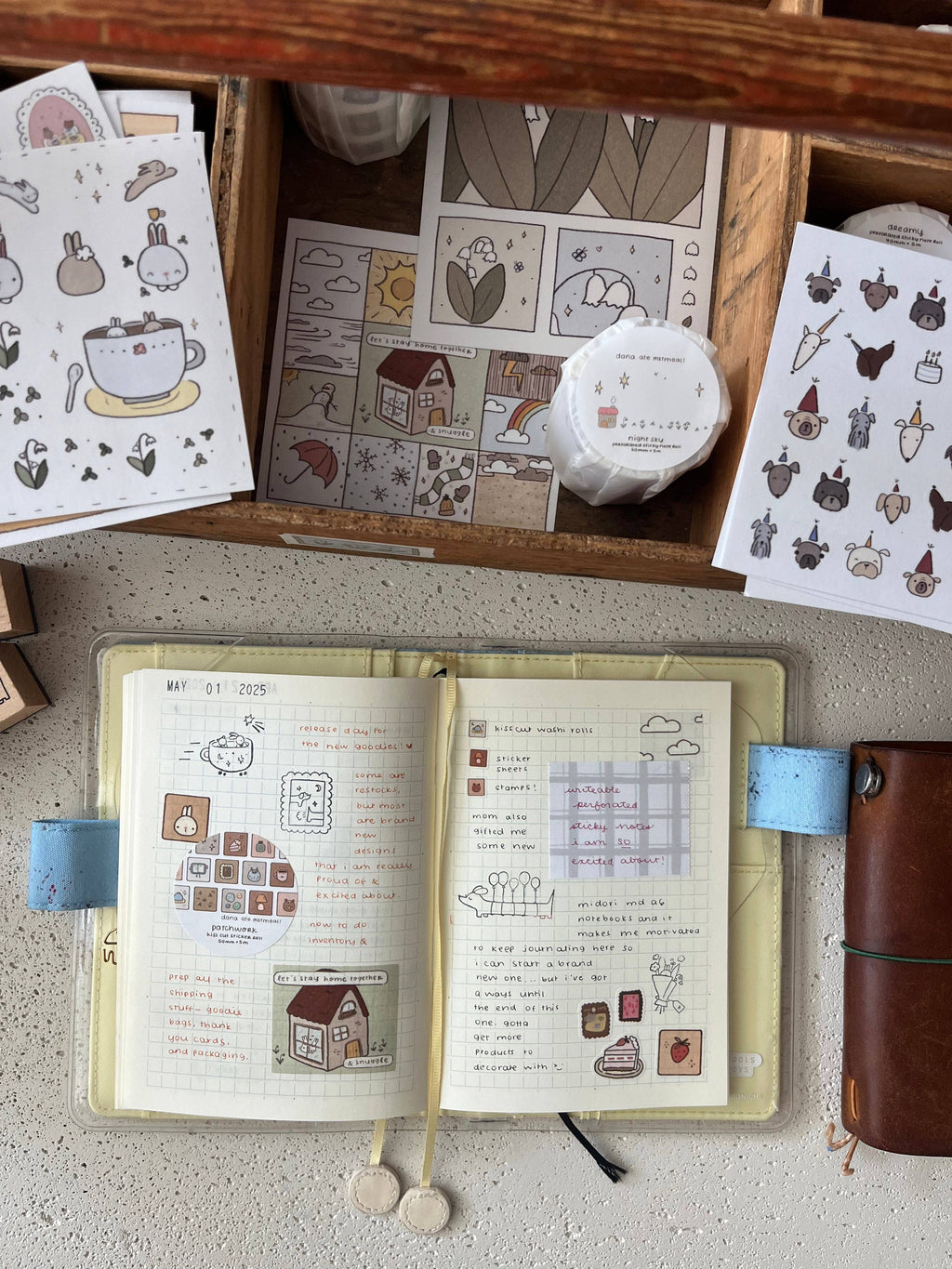 Cafe - washi sticker sheet