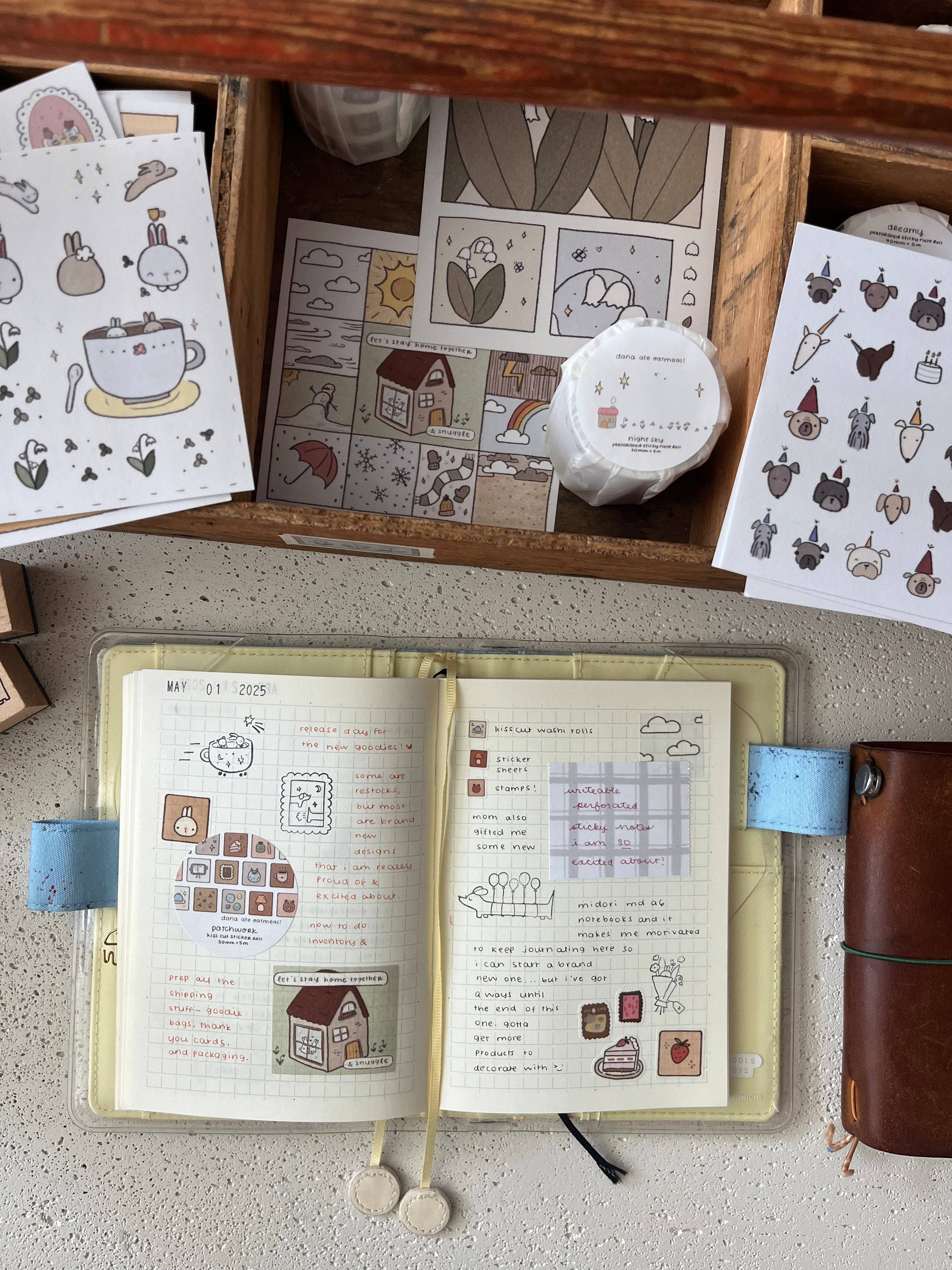 Cafe - washi sticker sheet