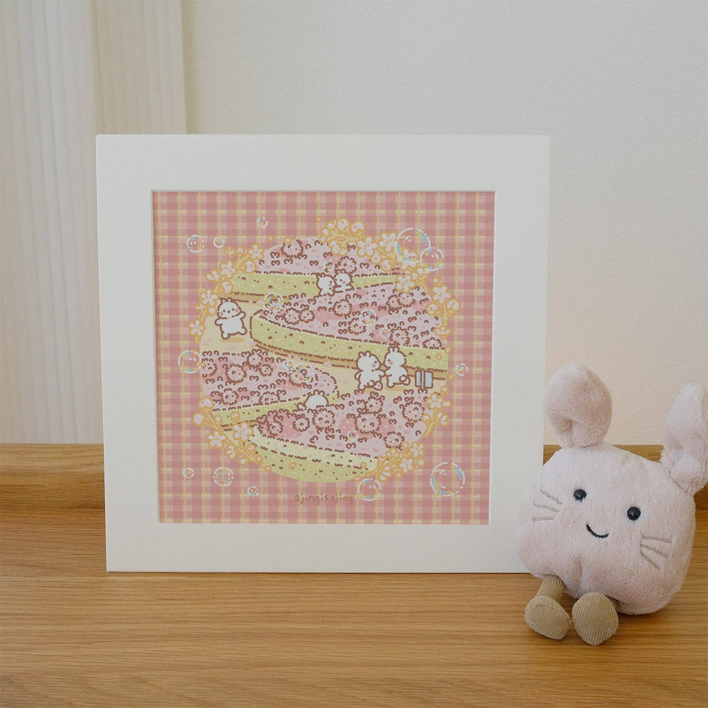 Floral Street Art Print (Standard size or Mini size)