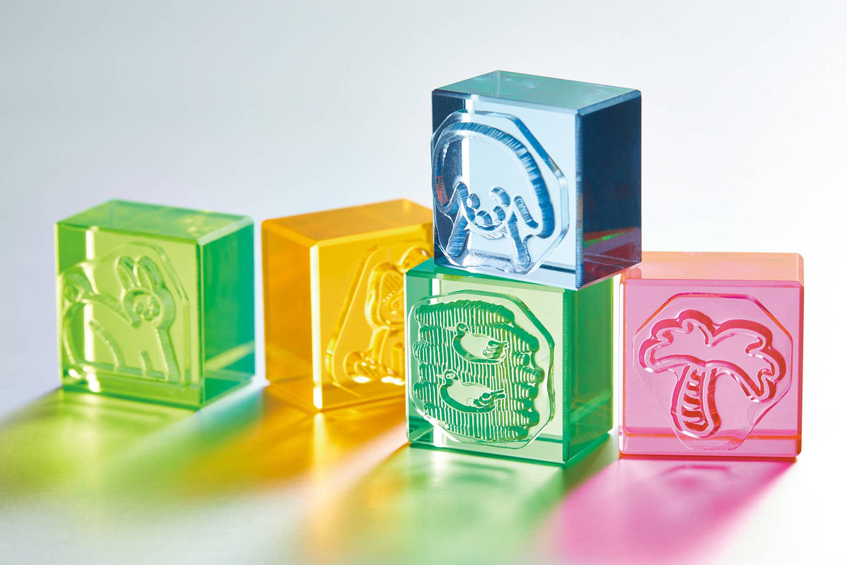 KORI JIRUSHI Color Acrylic Stamp — 3pcs Set