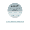 Light Blue Wonky Stars Small - Washi Tape - 10mm
