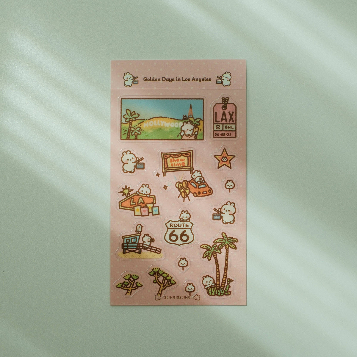 Golden Days in Los Angeles Mini Sticker Sheet