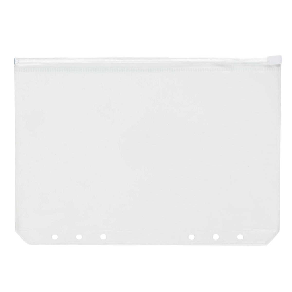 Clear Zipper Binder Pocket — A5 Journal Bag Accessory